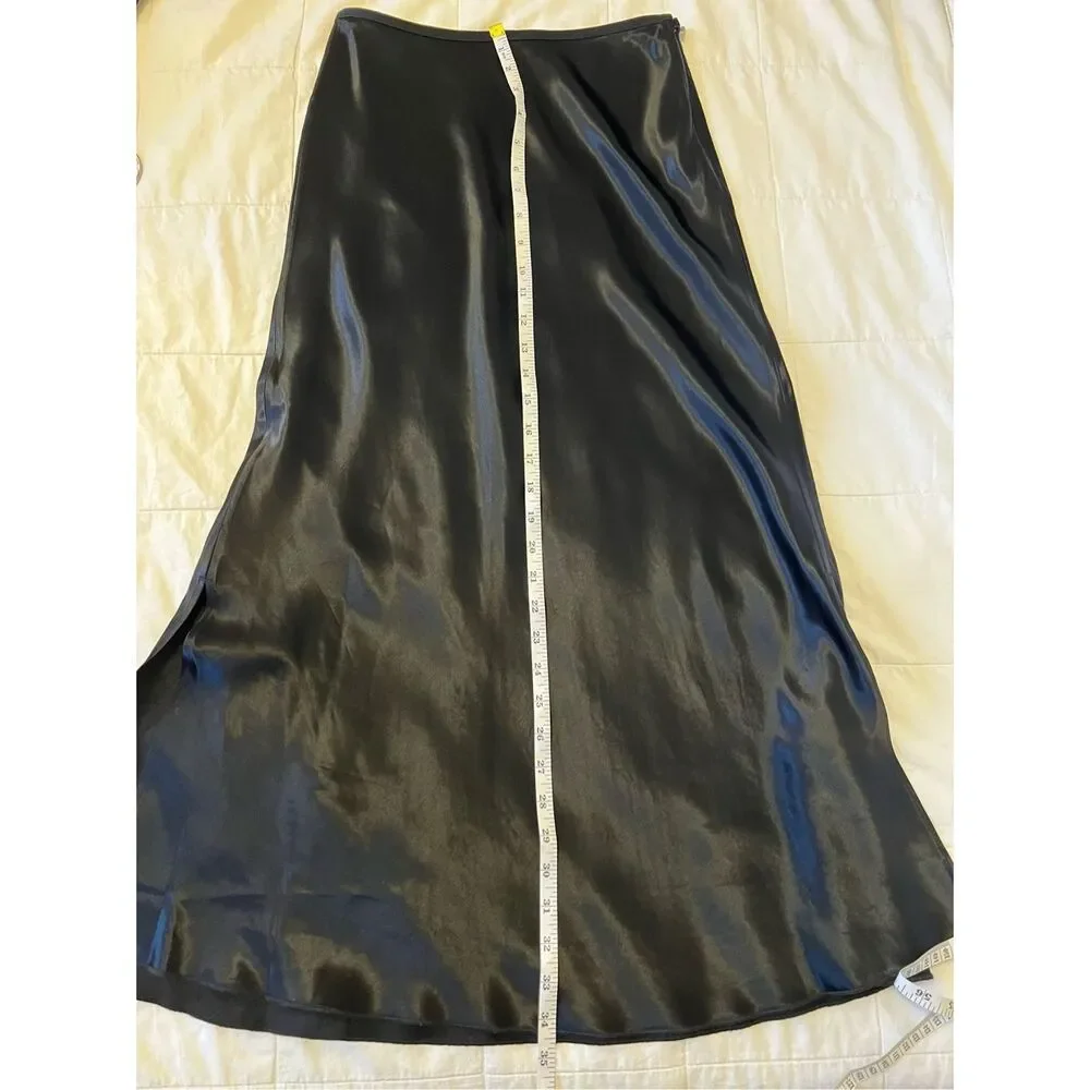 Arket Black Satin Midi Skirt - Picture 15 of 15